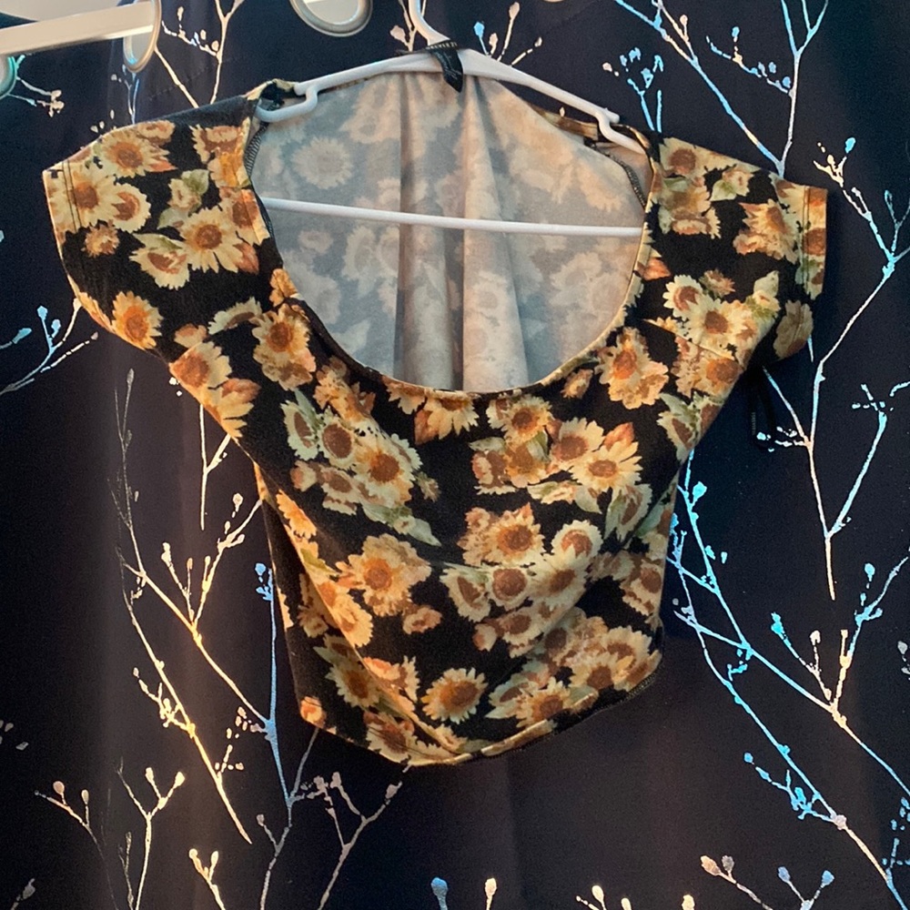 Sunflower crop top